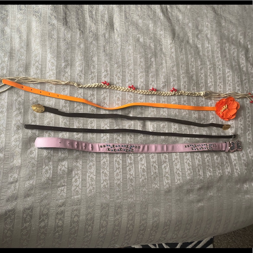 Bundle of girls belts